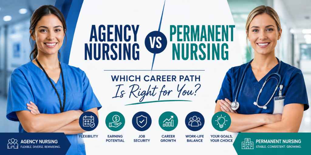 Agency Nursing vs Permanent Nursing: Which Career Path Is Right for You?